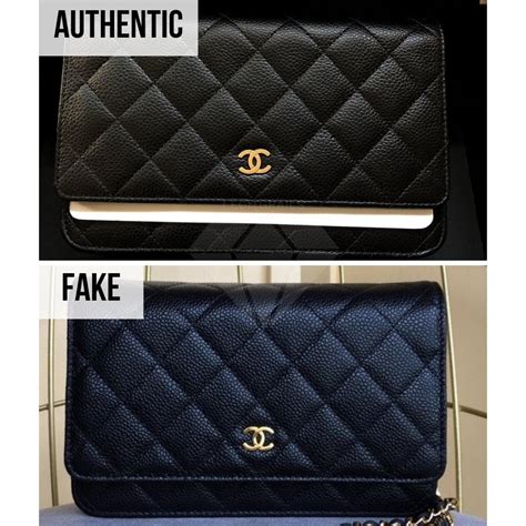 real chanel wallet vs fake|authentic chanel wallet on chain.